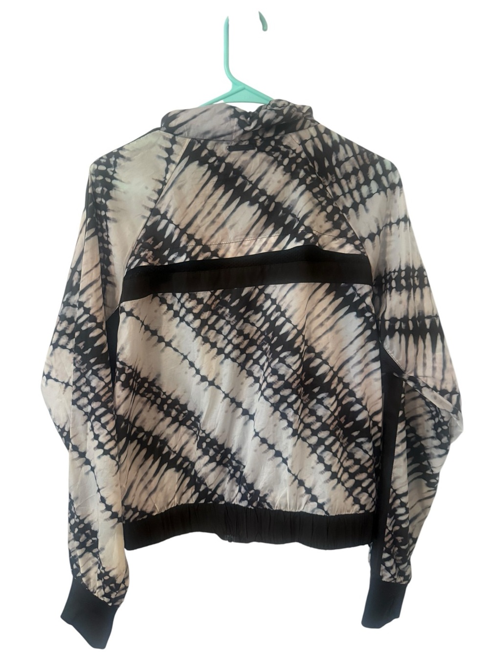 Blanc Noir Black & White Tie-Dye Zip Track Jacket size small - Picture 2 of 3